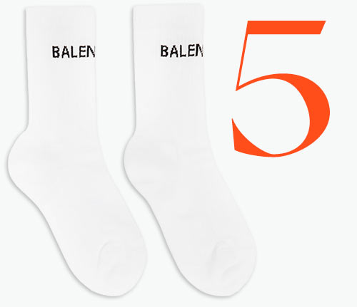 Photo: Balenciaga logo tennis socks