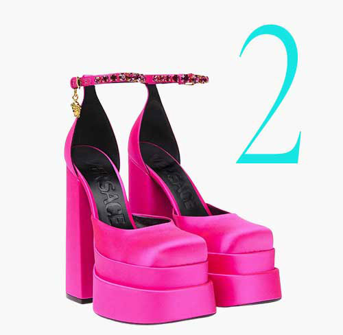 Photo: Versace Medusa Aevitas platform pumps